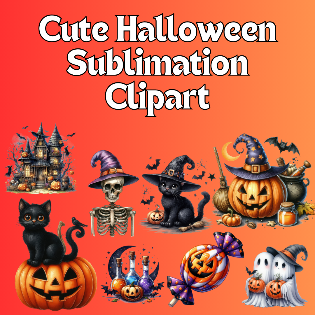 Cute Halloween Sublimation Clipart